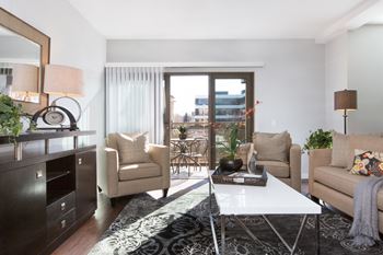 Living area with balcony